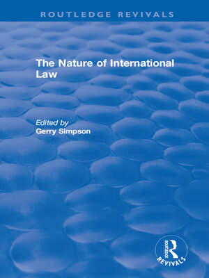 cover image of The Nature of International Law
